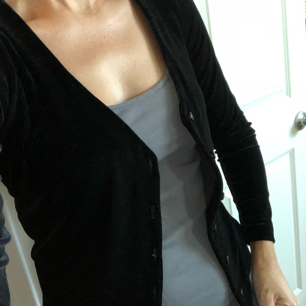 Betsey Johnson 🖤 velvet cardigan